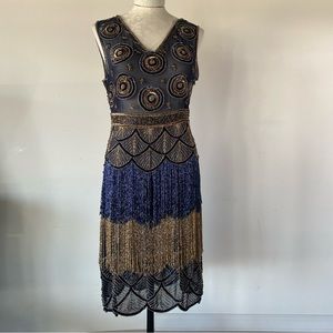 beaded fringe dress